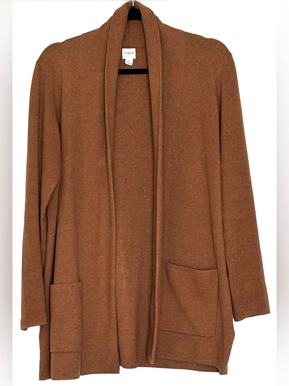 J.Crew Factory Chelsea Sweater Blazer Heather Caramel Size LP